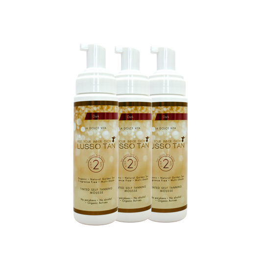 Tinted Self Tanning Mousse Dark x3 units